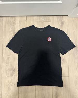 Canada Goose Men's Salerno Crewneck Logo Patch T-Shirt Black